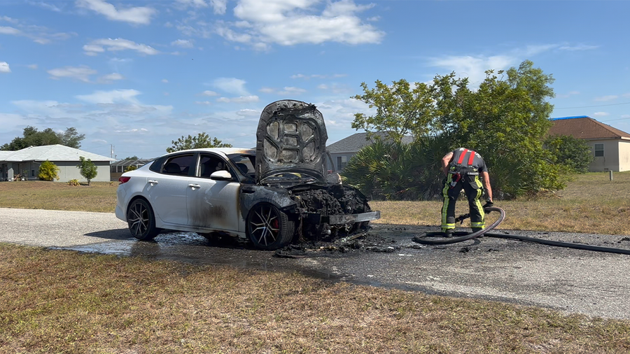 Vehicle Bursts Into Flames In Lehigh Acres