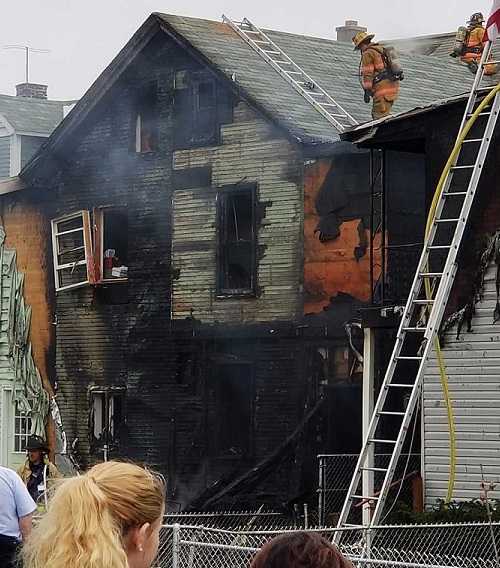 Crews battle residential fire in Lebanon