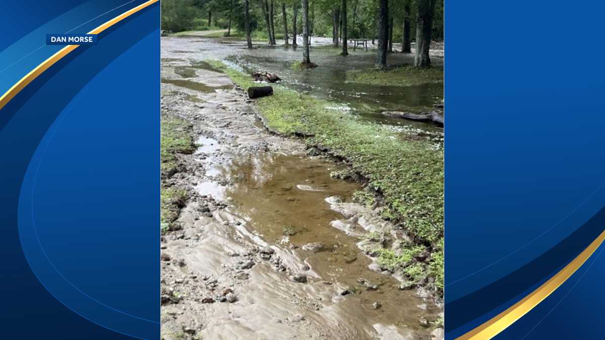 Slideshow Damage from flash flooding in New Hampshire