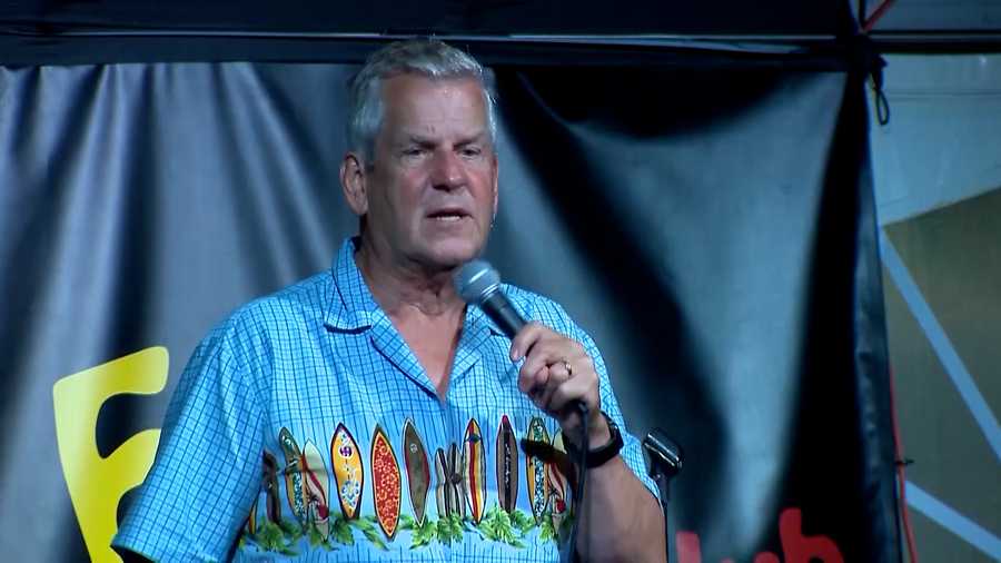 Comedian Lenny Clarke performs at Giggles Comedy Club in Saugus, Massachusetts, on July 10, 2020.