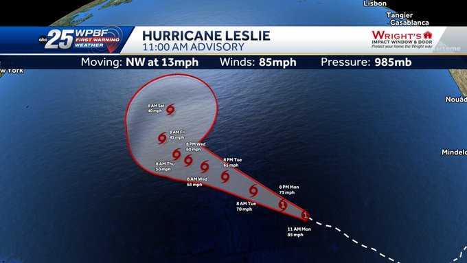 Tracking Leslie: Computer models and maps - WPBF