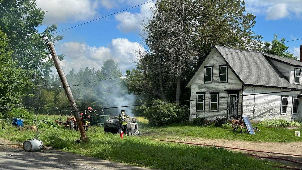 Fiery Levant crash traps woman as flames spread to home - Vimarsana News