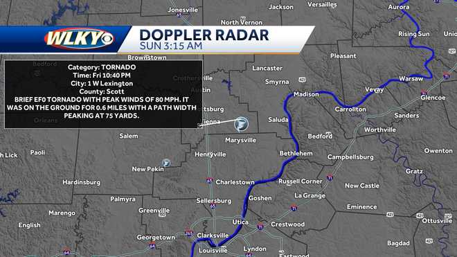 Two tornadoes touch down in southern Indiana