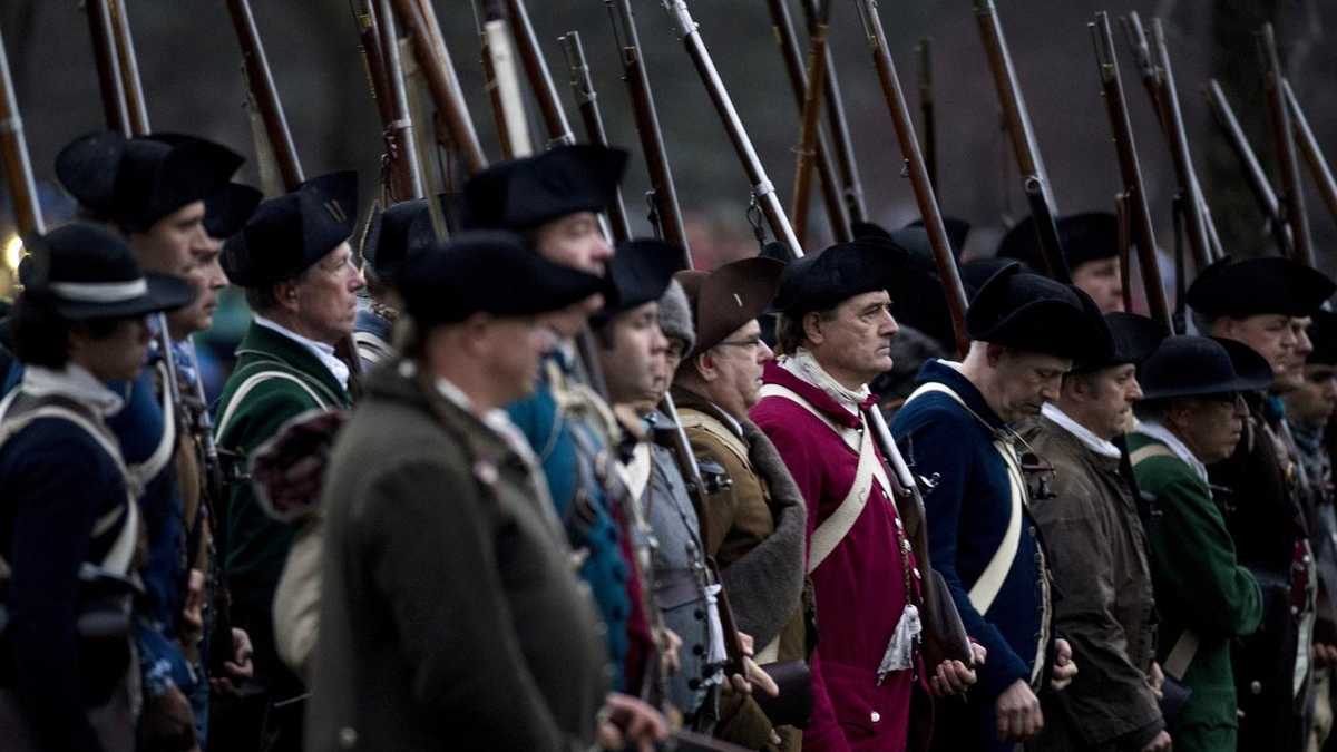 Patriots' Day reenactment of the Battle of Lexington Patriots' Day reenactment of the Battle of Lexington