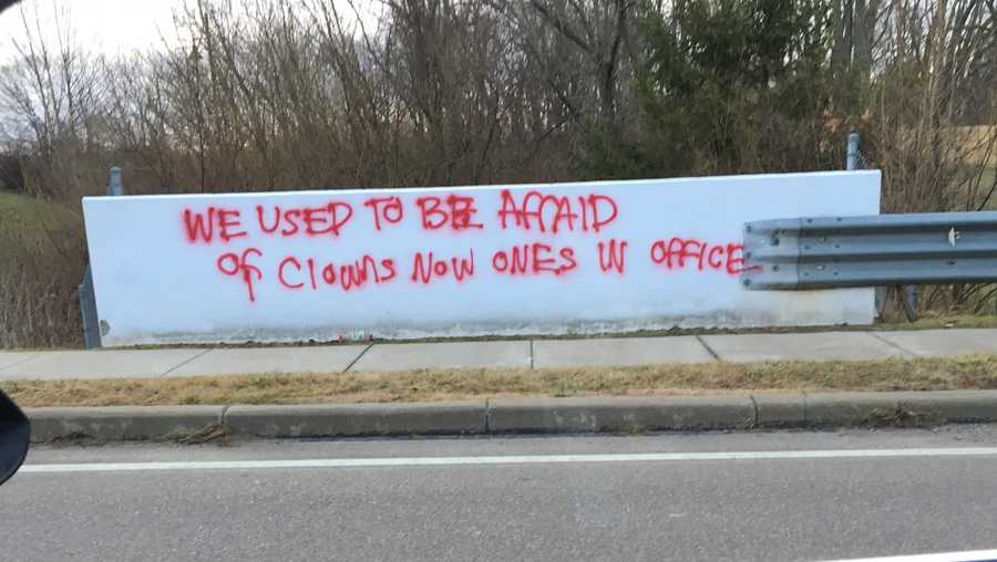 Anti-Trump graffiti painted on Liberty Twp. bridge