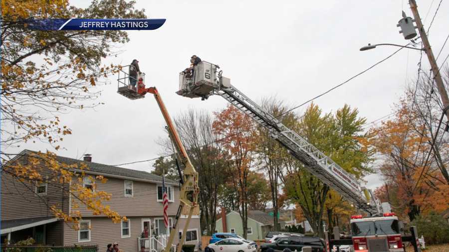 Man rescued after getting stuck on hydraulic lift in Manchester