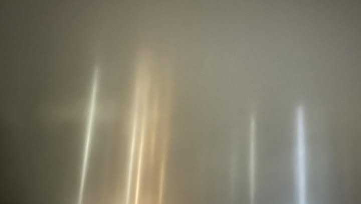 Pillar of light spotted during winter storm in North Carolina