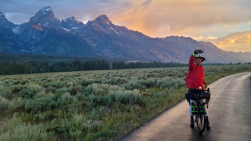 Man bikes across the country to raise awareness for mental health