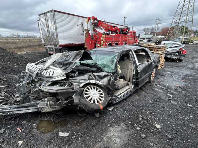 Pa. man in custody after 120 mph chase ends in fiery Route 30 crash ...