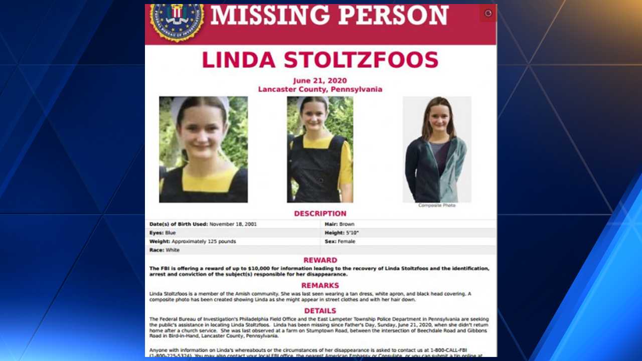 FBI OFFERING $10,000 Reward In Search For Missing Amish Girl