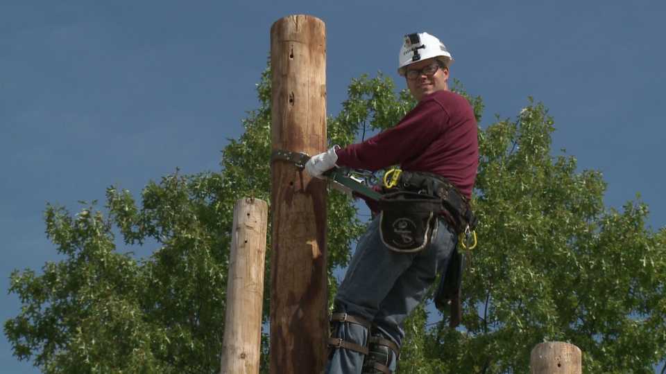 Monday, October 17th Sean Takes on Lineman School