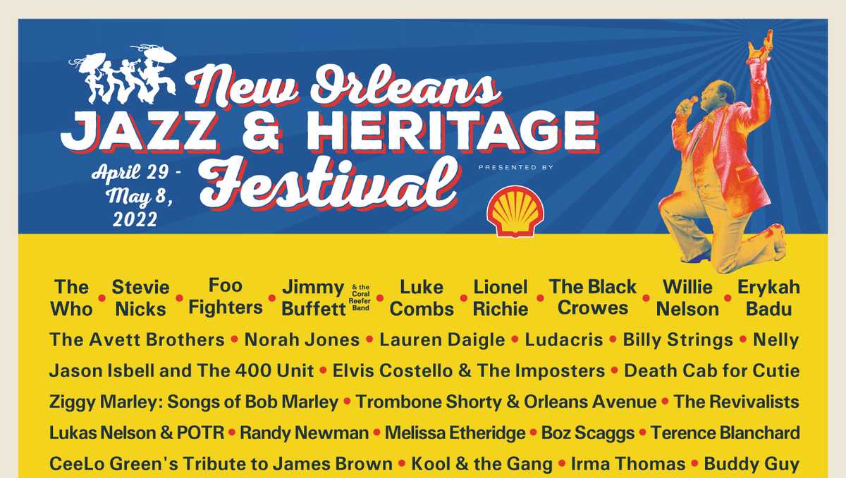 Jazz 2022 Schedule New Orleans Jazz Fest Announces 2022 Daily Music Lineup