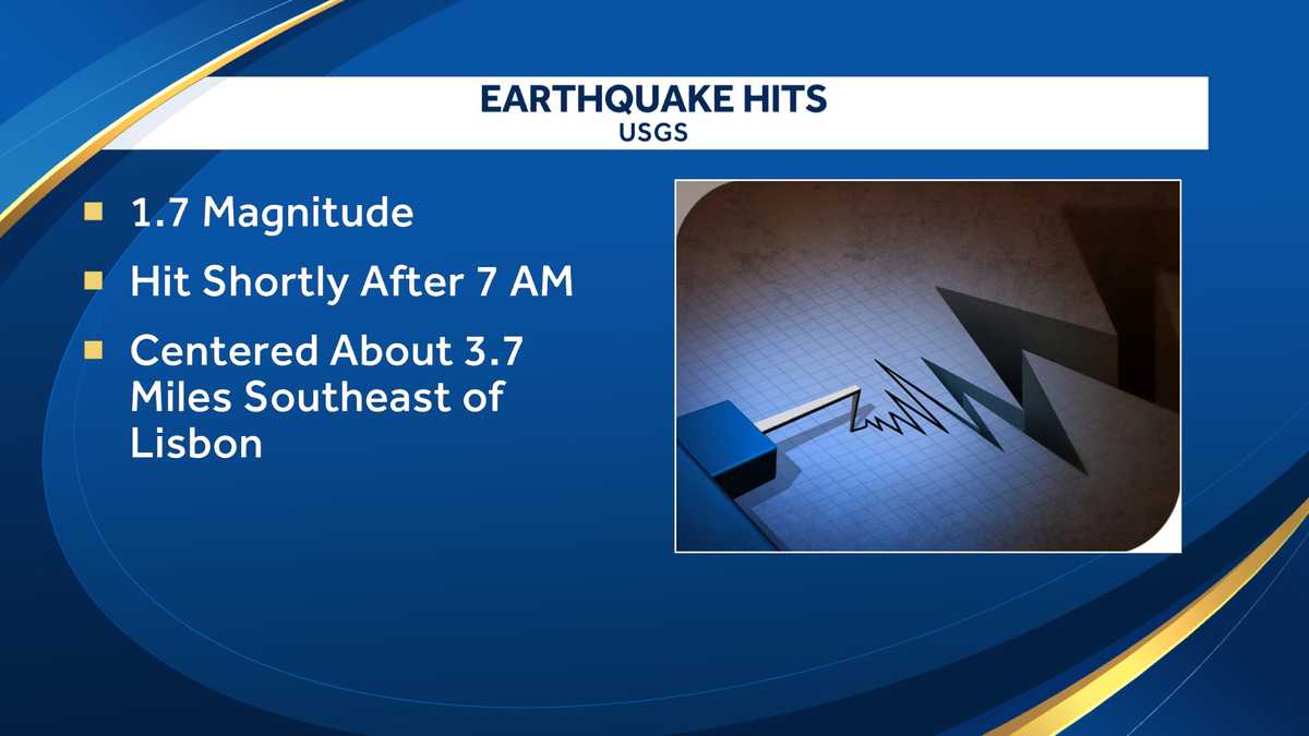 A 1.7-magnitude earthquake was reported near Lisbon, New Hampshire