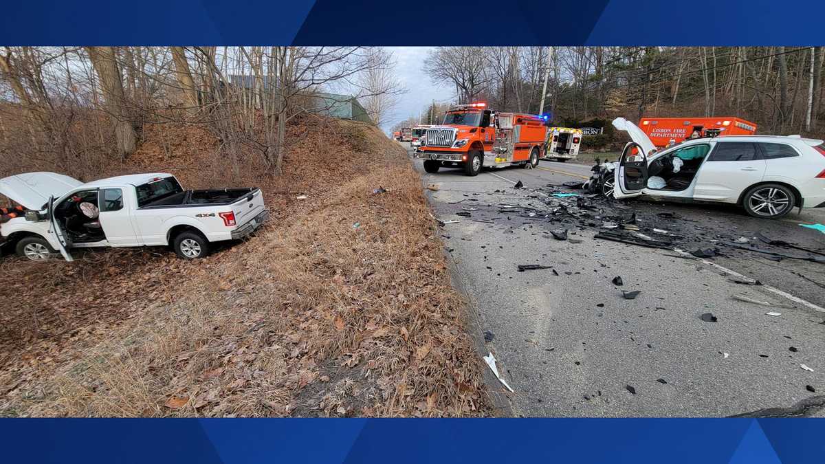 Man, woman seriously injured as pickup truck, SUV collide in Lisbon