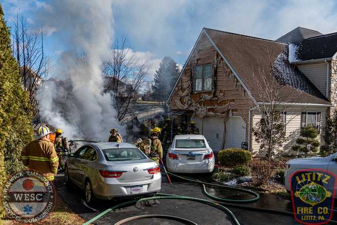 Fire destroys outbuilding in Lancaster County | Photos