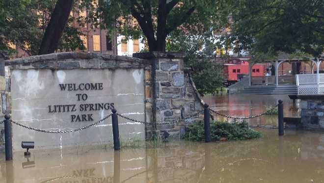 Flooded roadways slow traffic in Lancaster County