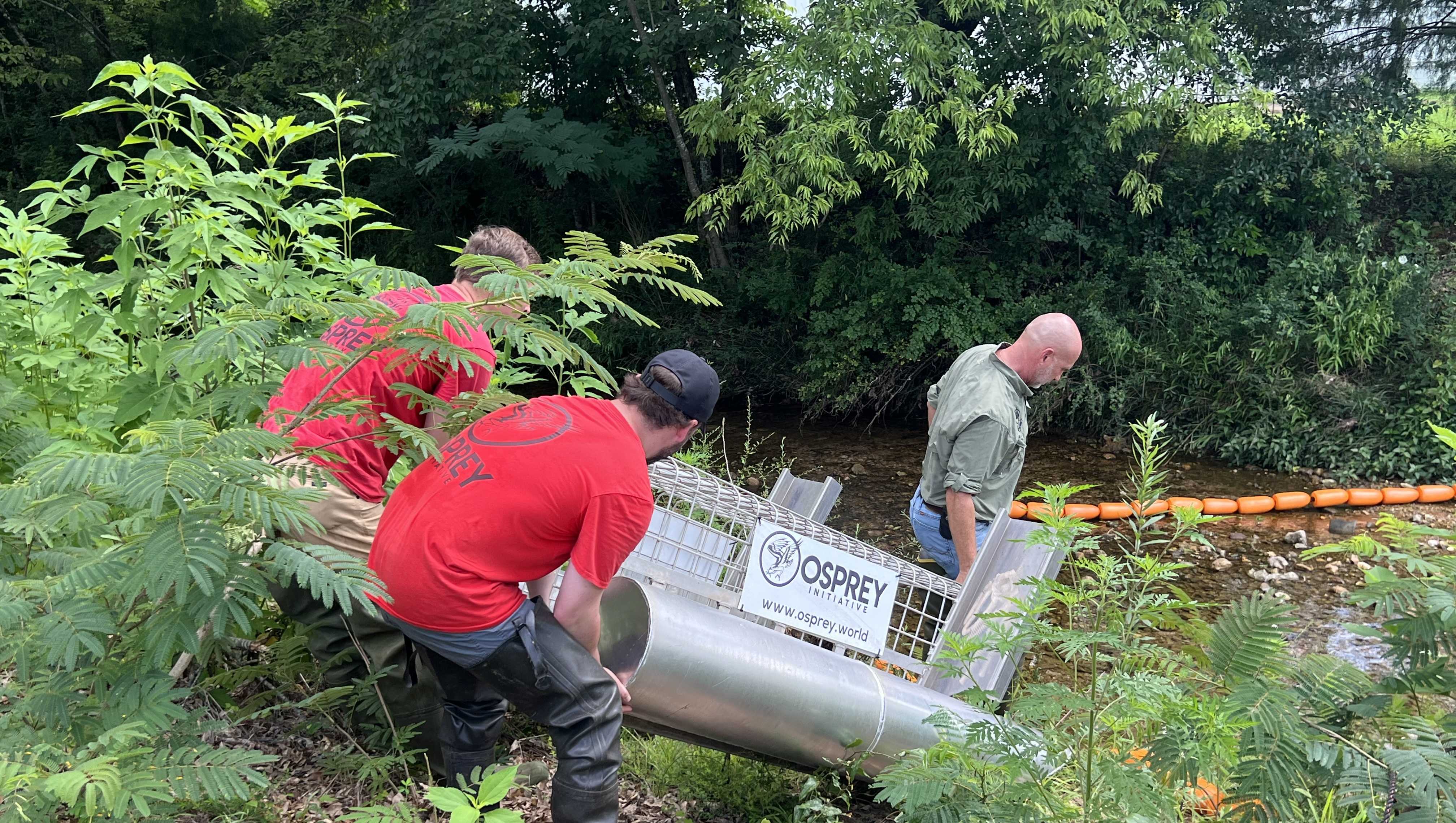 Litter collection device installed in Pinson's Beaver Creek - Vimarsana News
