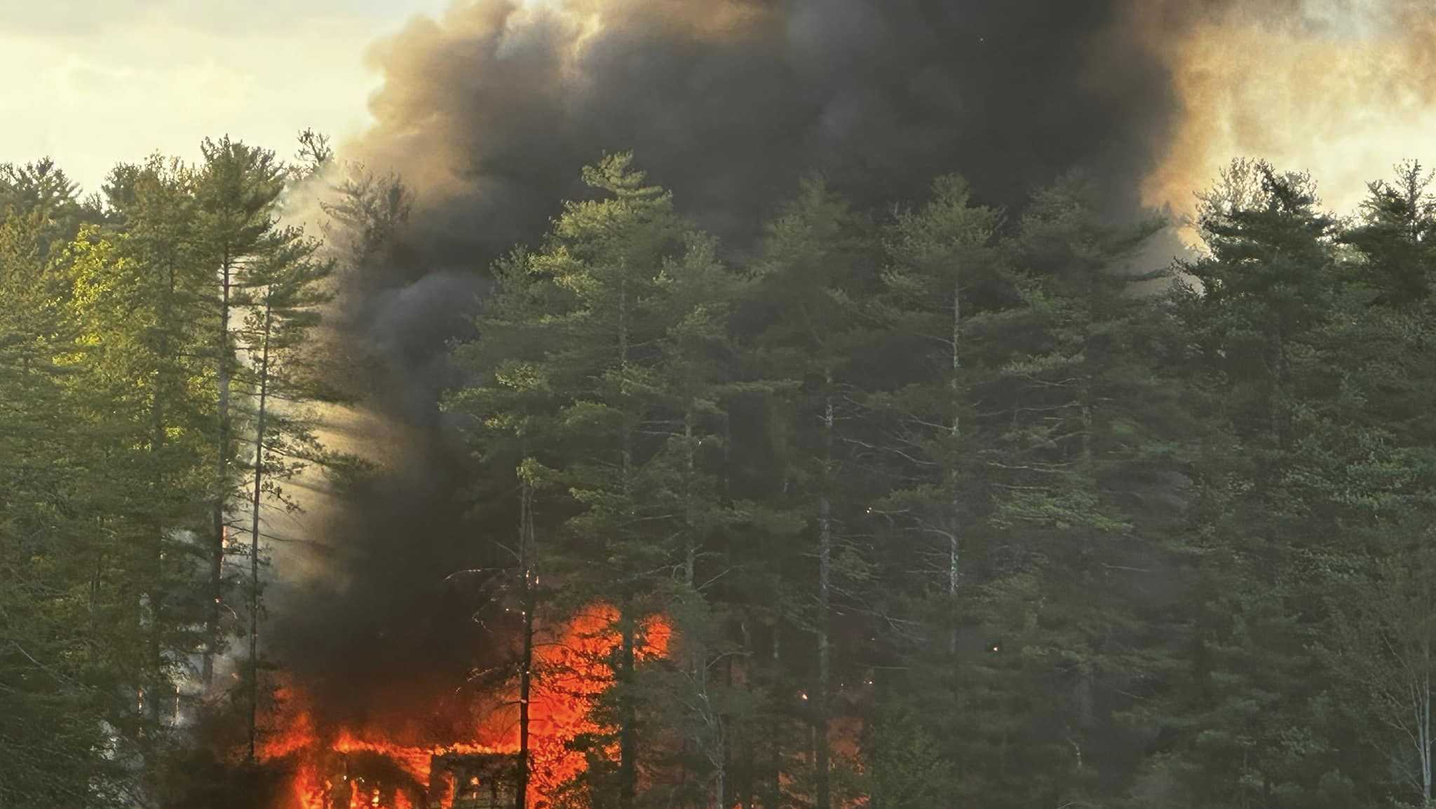 Four buildings burn in two-alarm fire on Little Sebago Lake - Vimarsana News