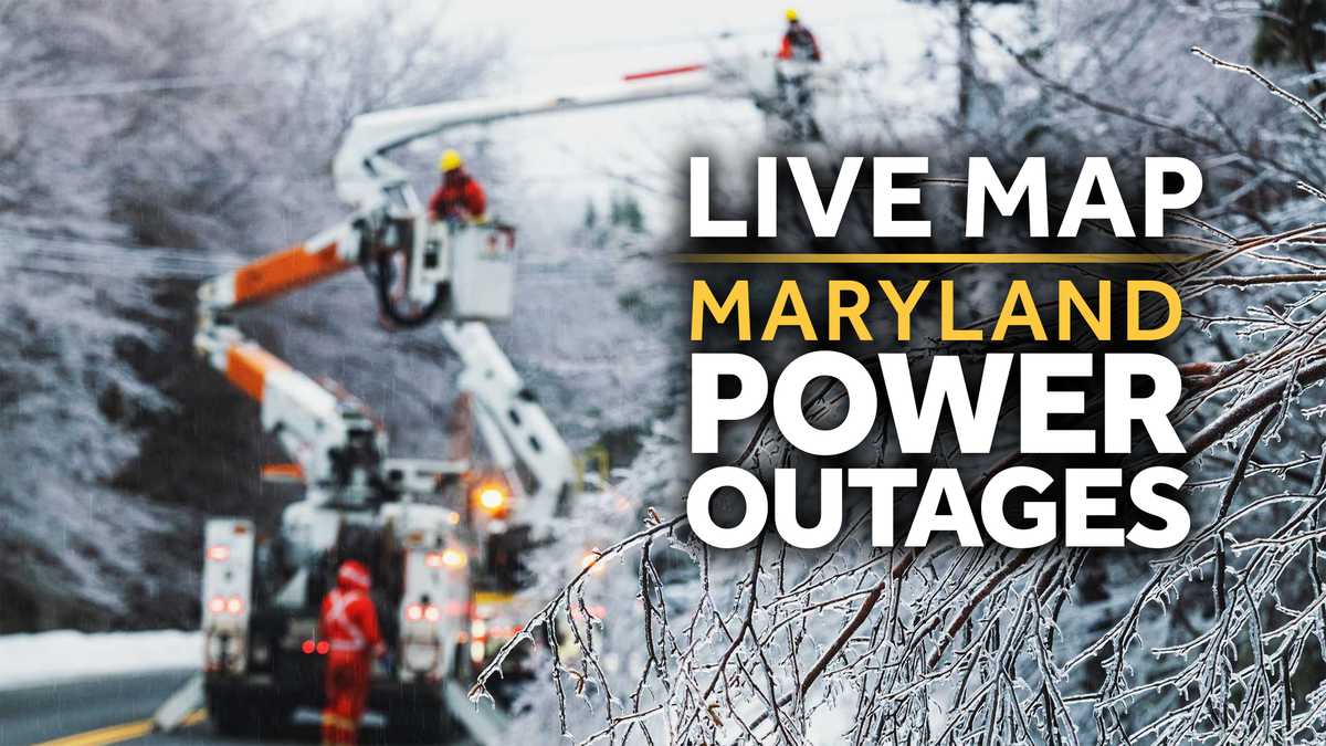 Live Map: Track power outages in Maryland