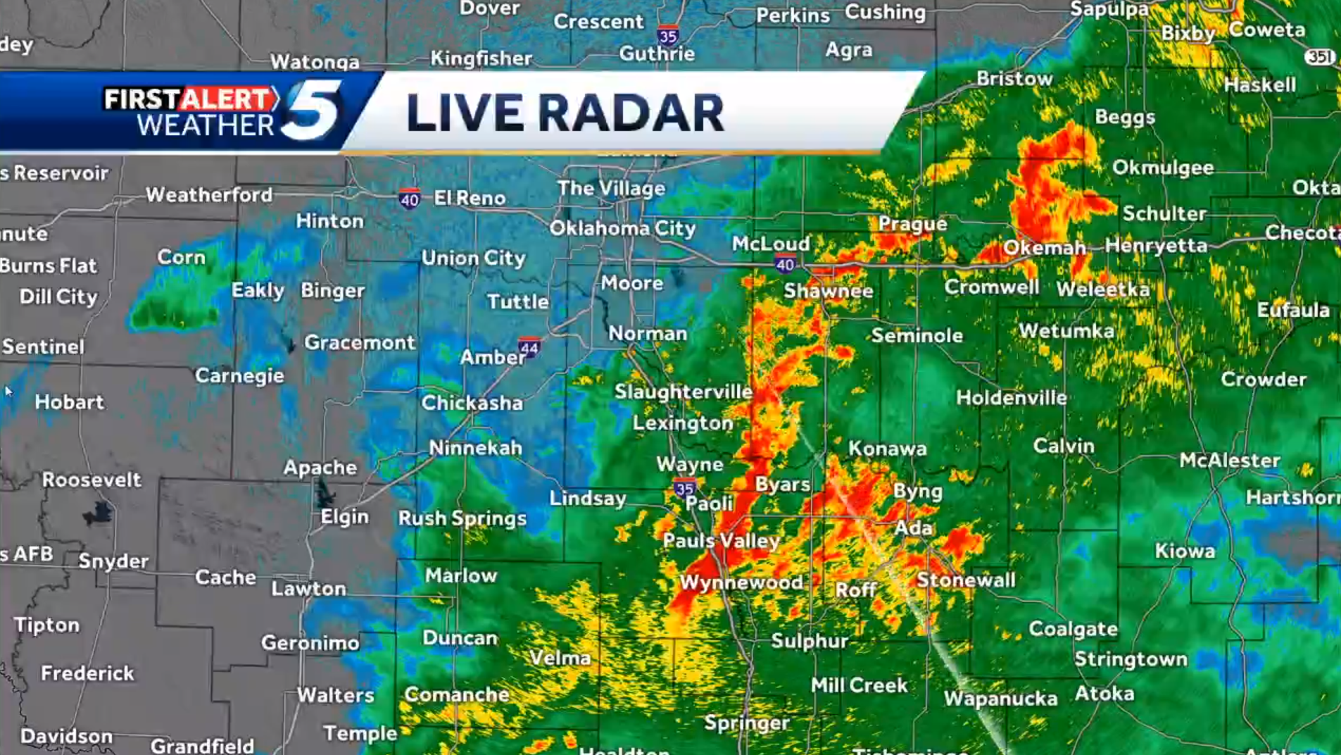 LIVE RADAR: Storms Continue To Move Across Oklahoma After Overnight ...