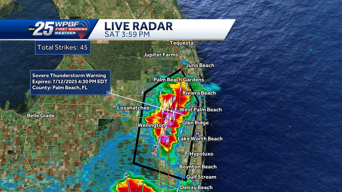 Summer storms this weekend across South Florida