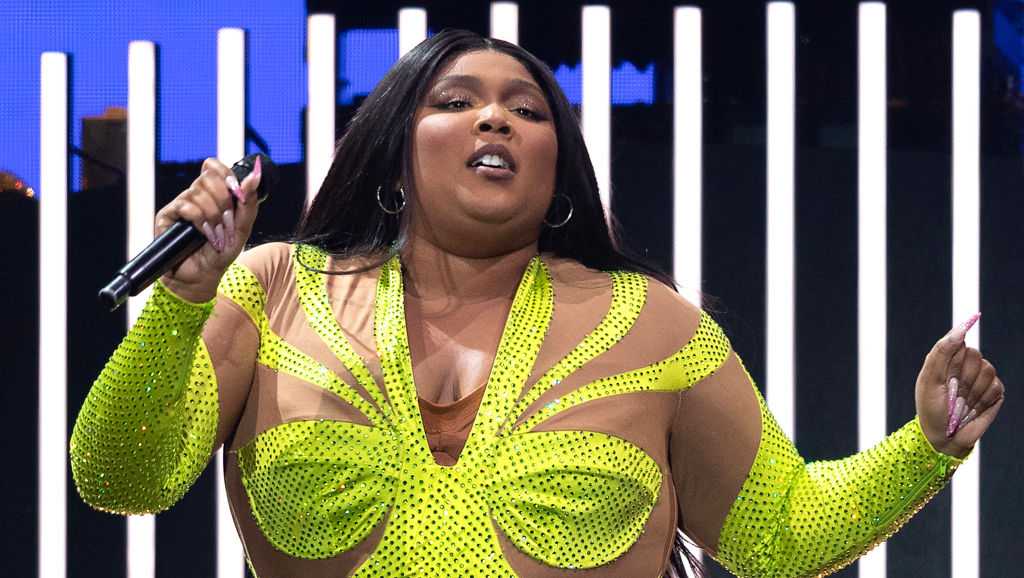 Lizzo performs on stage during The Special Tour at Rogers Arena