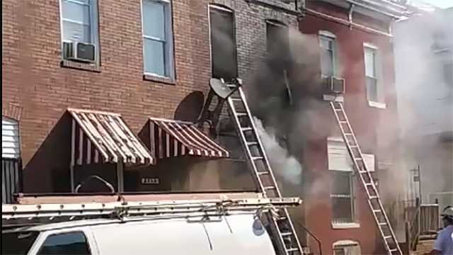 3 injured in east Baltimore rowhome fire