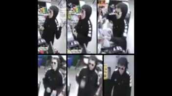 LMPD searching for armed robbery suspect in grocery store theft