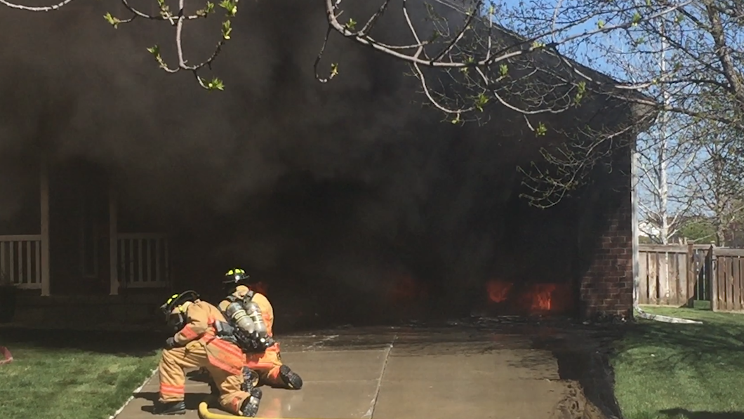 Man suffers from possible smoke inhalation in fire