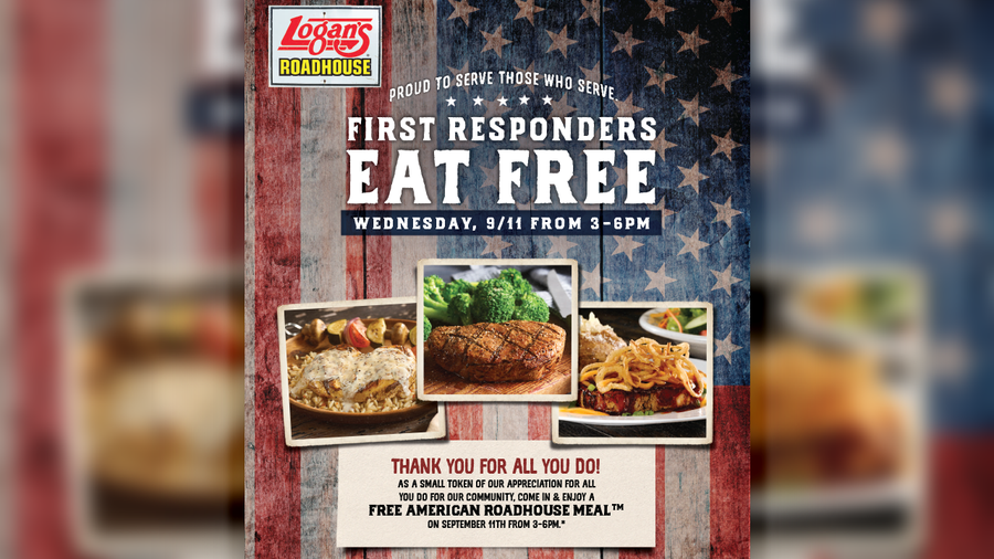 Logan s offering free meals to first responders September 11