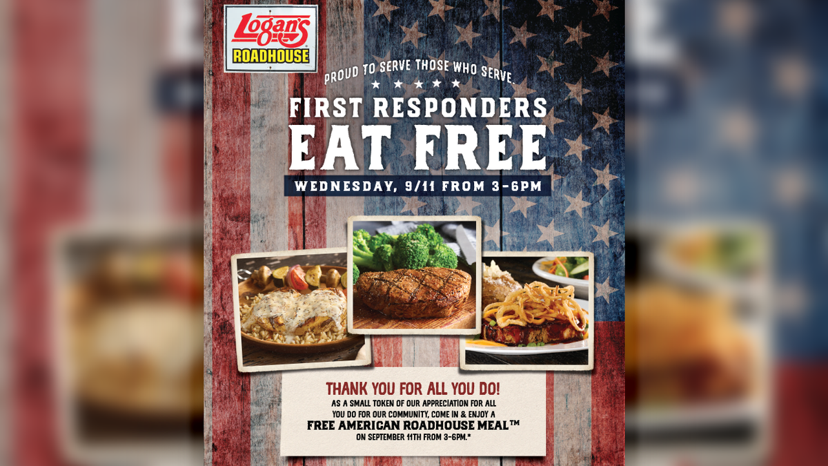 Logan's offering free meals to first responders September 11