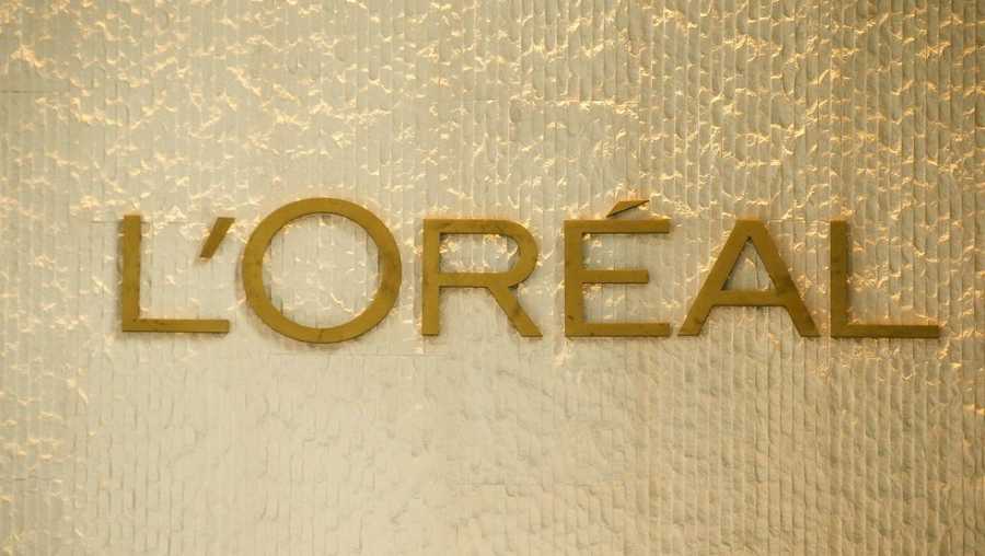 L'Oreal logo is seen on one of their branches.