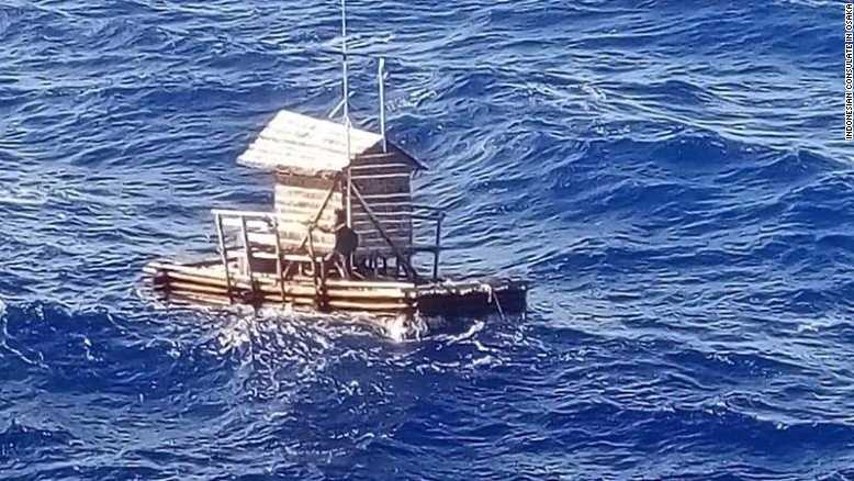 Teen trapped at sea for 49 days