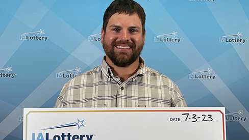 nick miller, of bernard, iowa, won a nearly $400,000 lottery prize in june 2023.