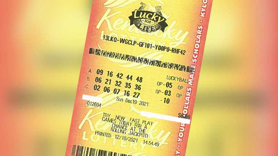 lucky for life winning ticket