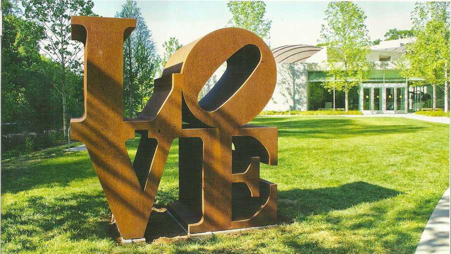LOVE sculpture by Robert Indiana on the Art Trail of Crystal Bridges