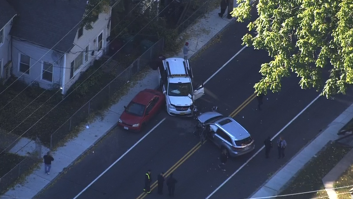 3 children, 2 drivers hospitalized after crash involving school van