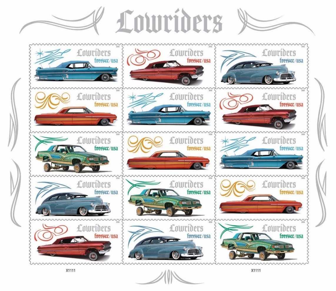 U.S. Postal Service releases new stamps honoring lowrider culture