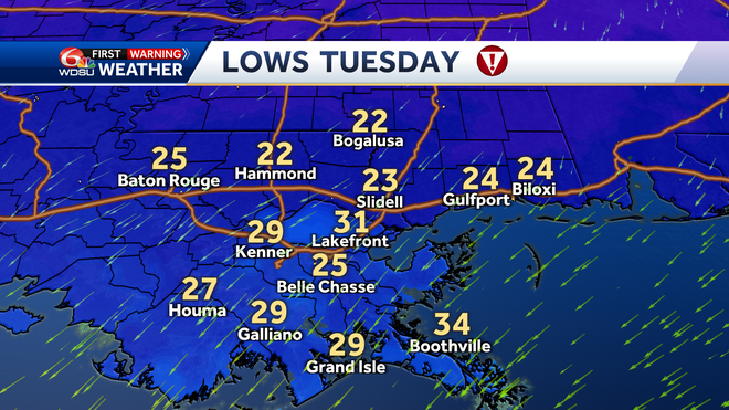 frigid arctic air