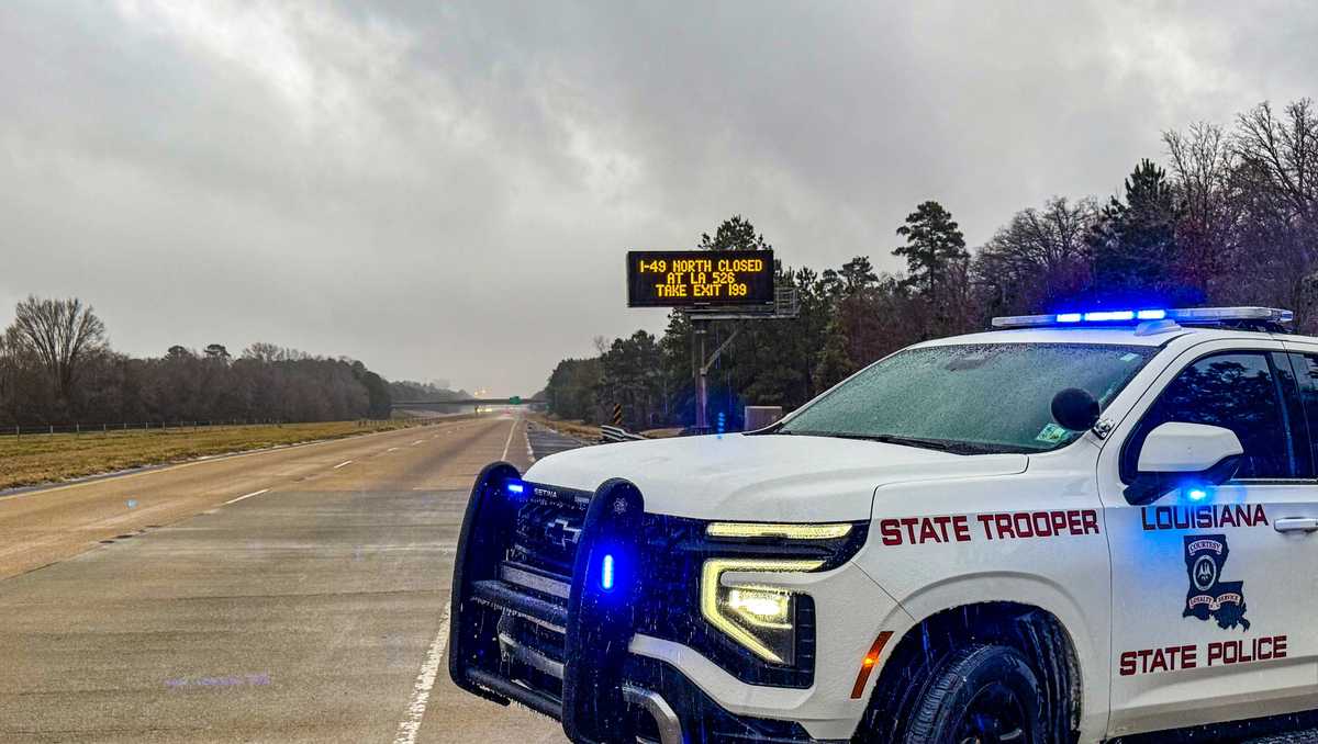 Louisiana State Police say hazardous travel possible; 'Your decisions matter'
