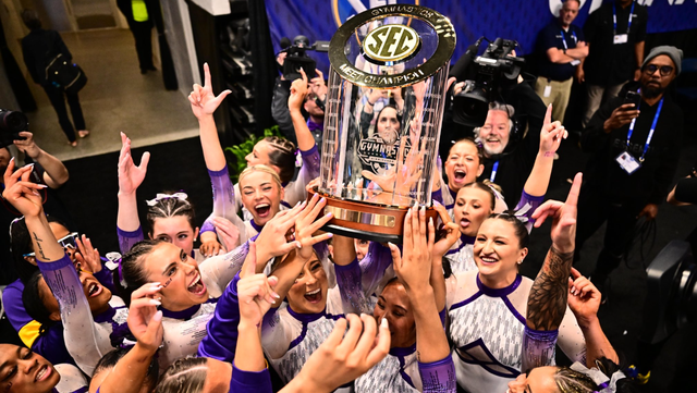 LSU Gymnastics wins SEC title; Tigers back-to-back champions