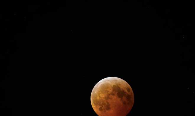 Eric Burson shared this photo of the March 14, 2025, lunar eclipse. He said: ﻿﻿ “Got up at about 1:50AM to witness this celestial event of the total lunar eclipse from my backyard. Often to look up and see the beauty of the night's sky I have to drive into the dark rural countryside. However, this event could be witnessed anywhere.”