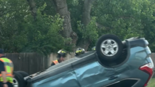 Rollover crash causes road closures in Edmond