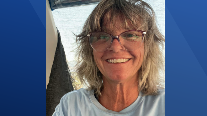 A photo of Lynette Hooker, an American woman who is reportedly missing at sea in the Bahamas.