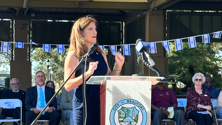 Nancy Mace Rally Congresswoman Nancy Mace attends pro-Israel rally in Beaufort