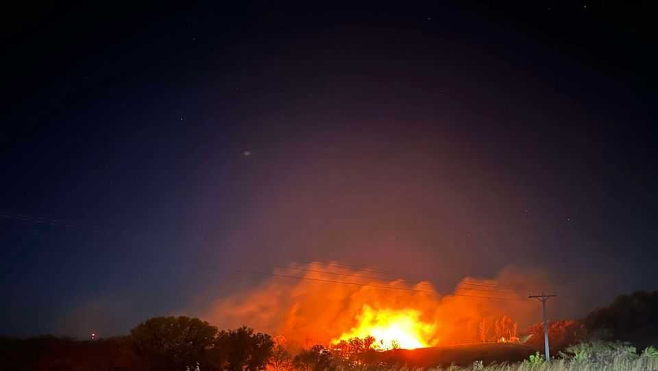 Fire crews monitor hot spots after fire in Northeastern Nebraska
