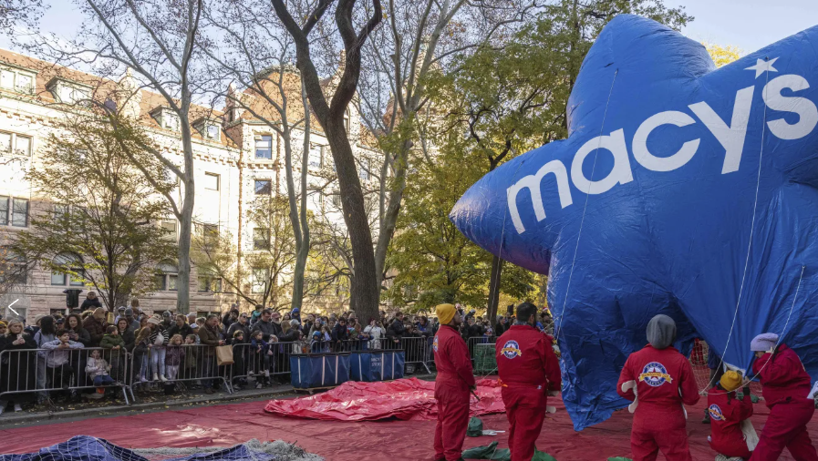 Massive balloons take shape ahead of the Macy’s Thanksgiving Day Parade