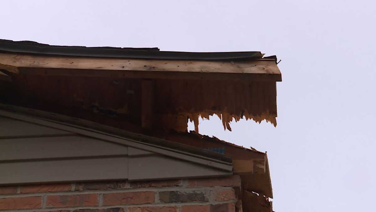 Crews survey damage left behind after EF 1 tornado