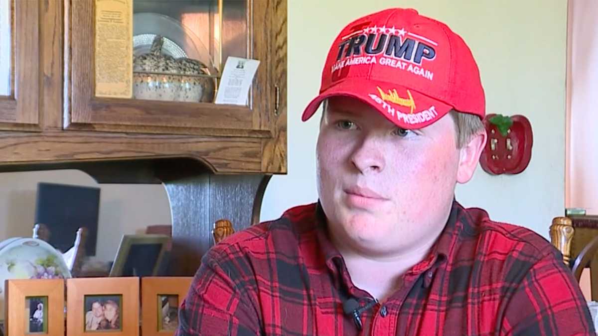 ProTrump hats blurred in school's yearbook, student says