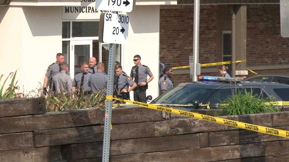 4 people shot, including police officer, at district court in Masontown